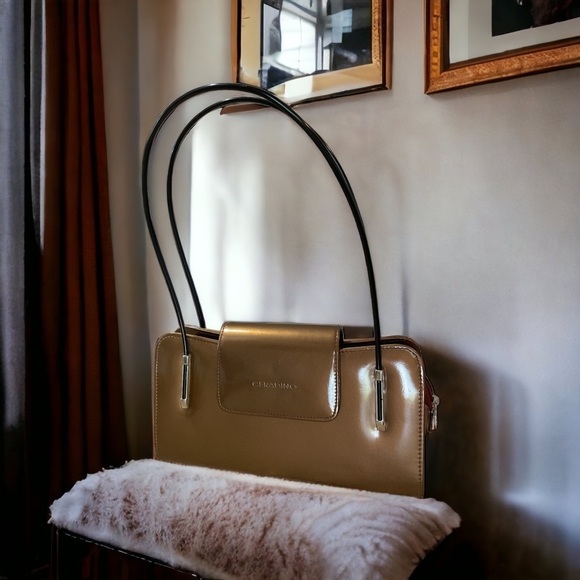 Ceradino Women’s Bronze Color Shoulder Bag - Picture 1 of 6